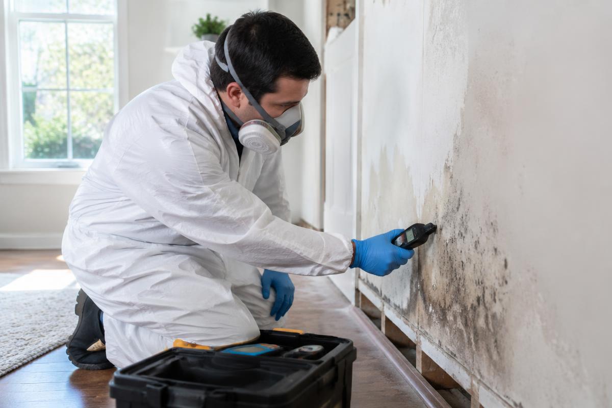 Mold Damage restoration scene